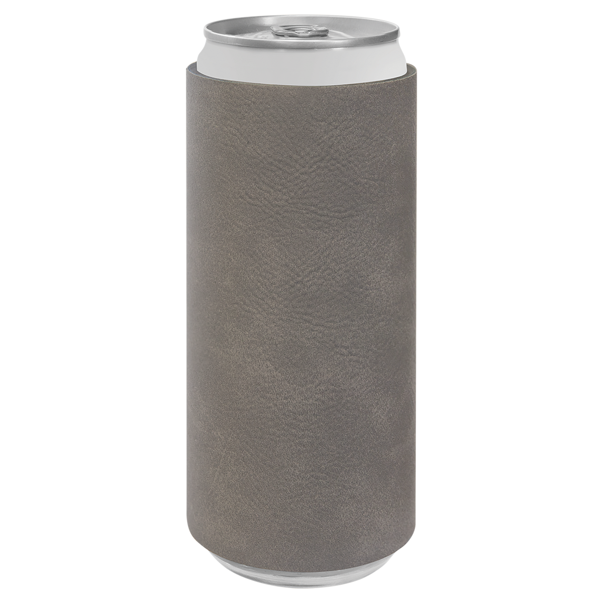 Gray with Black Engraving Slim Beverage Holder - Laser Engraved Drinkware