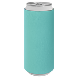 Teal with Black Engraving Slim Beverage Holder - Laser Engraved Drinkware