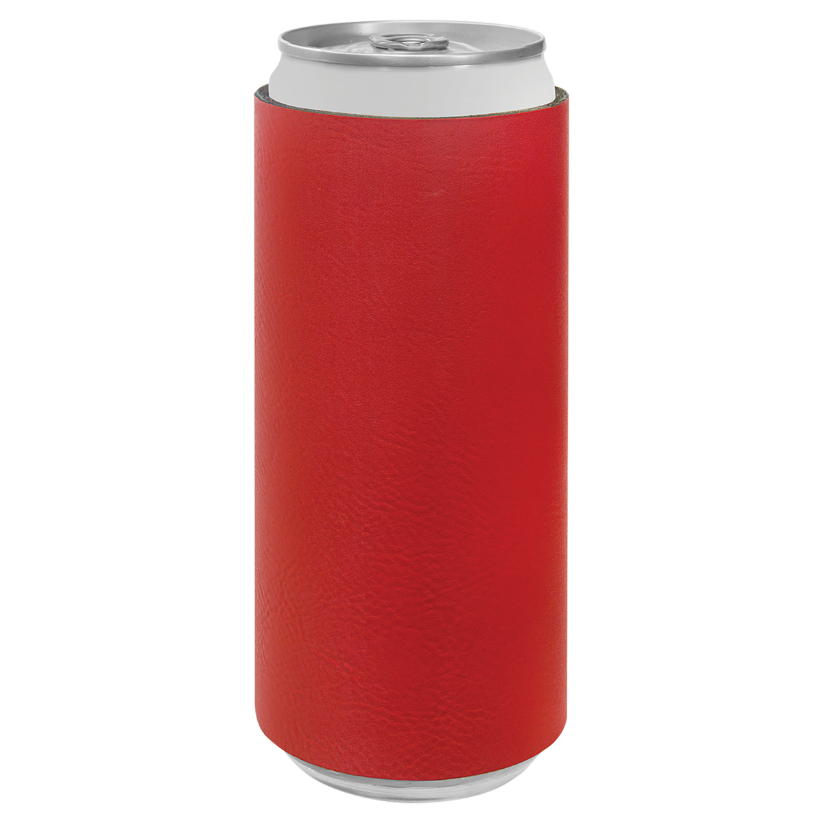 Red with Black Engraving Slim Beverage Holder - Laser Engraved Drinkware