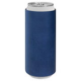 Blue with Silver Engraving Slim Beverage Holder - Laser Engraved Drinkware