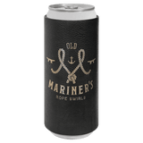 Black with Gold Engraving Slim Beverage Holder - Laser Engraved Drinkware