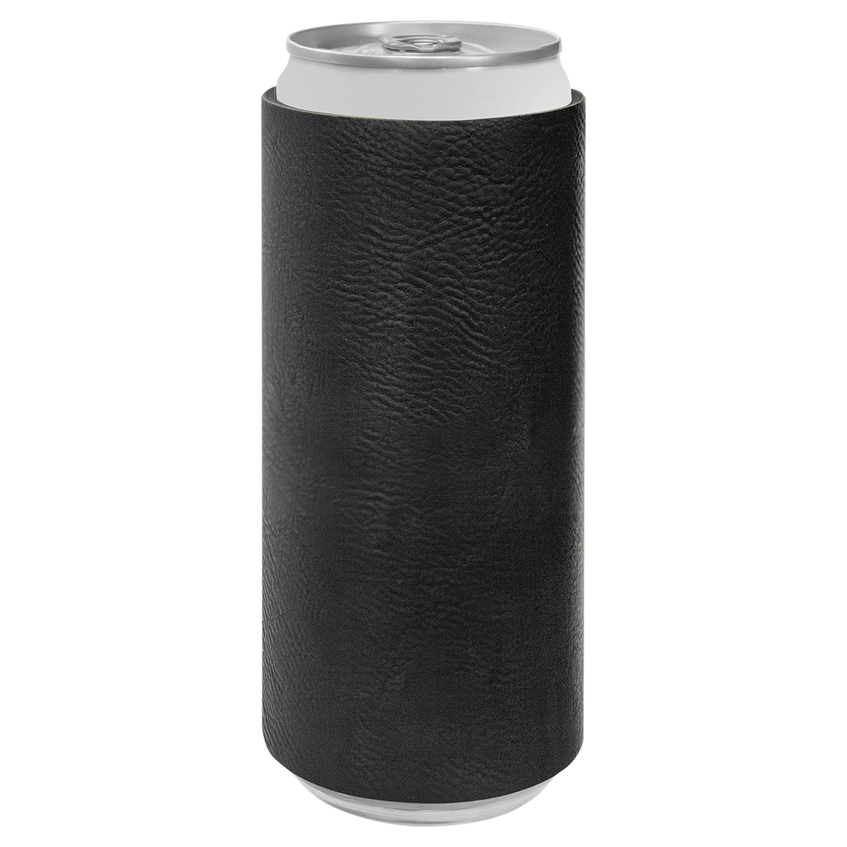 Black with Gold Engraving Slim Beverage Holder - Laser Engraved Drinkware