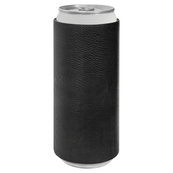 Black with Gold Engraving Slim Beverage Holder - Laser Engraved Drinkware