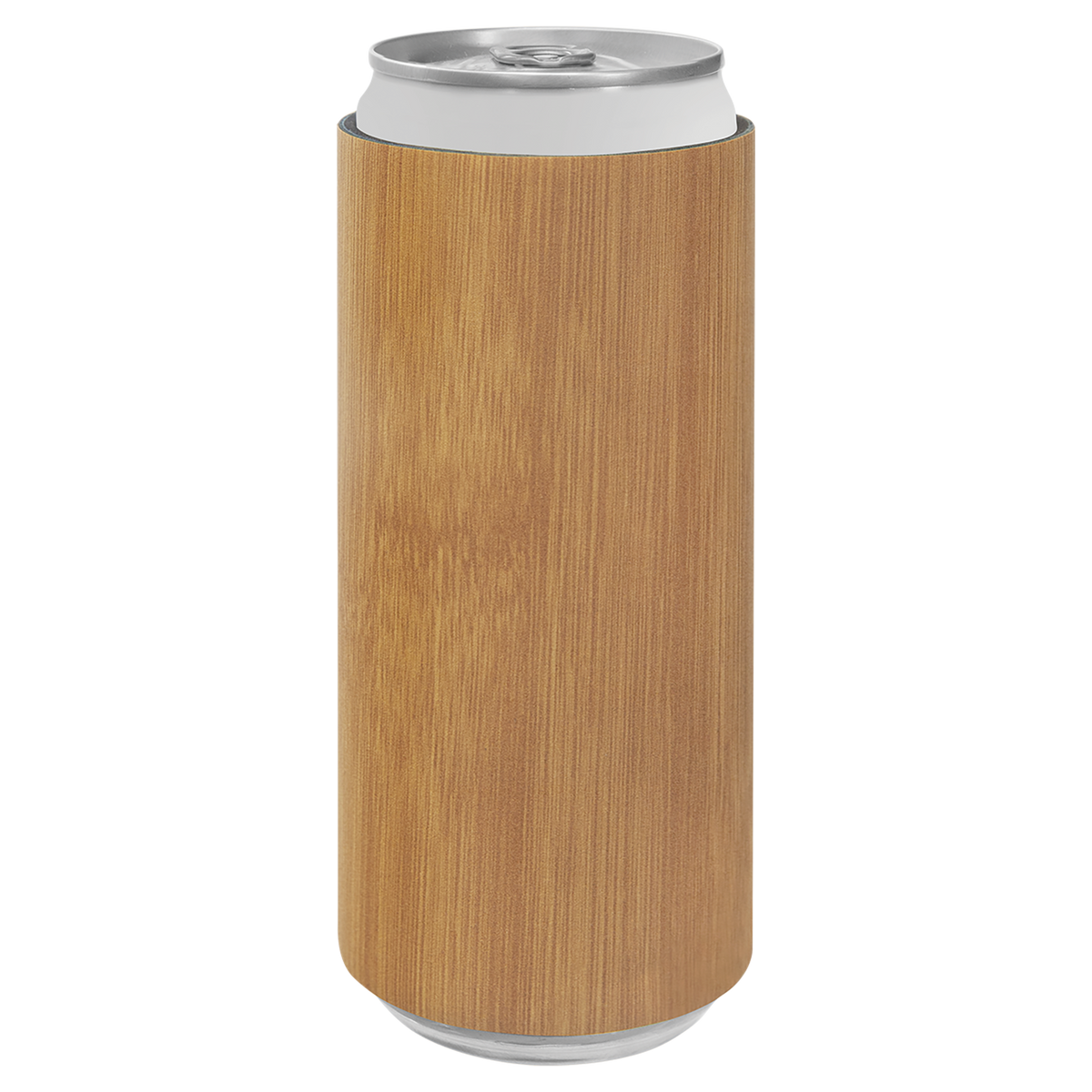 Bamboo with Black Engraving Slim Beverage Holder - Laser Engraved Drinkware