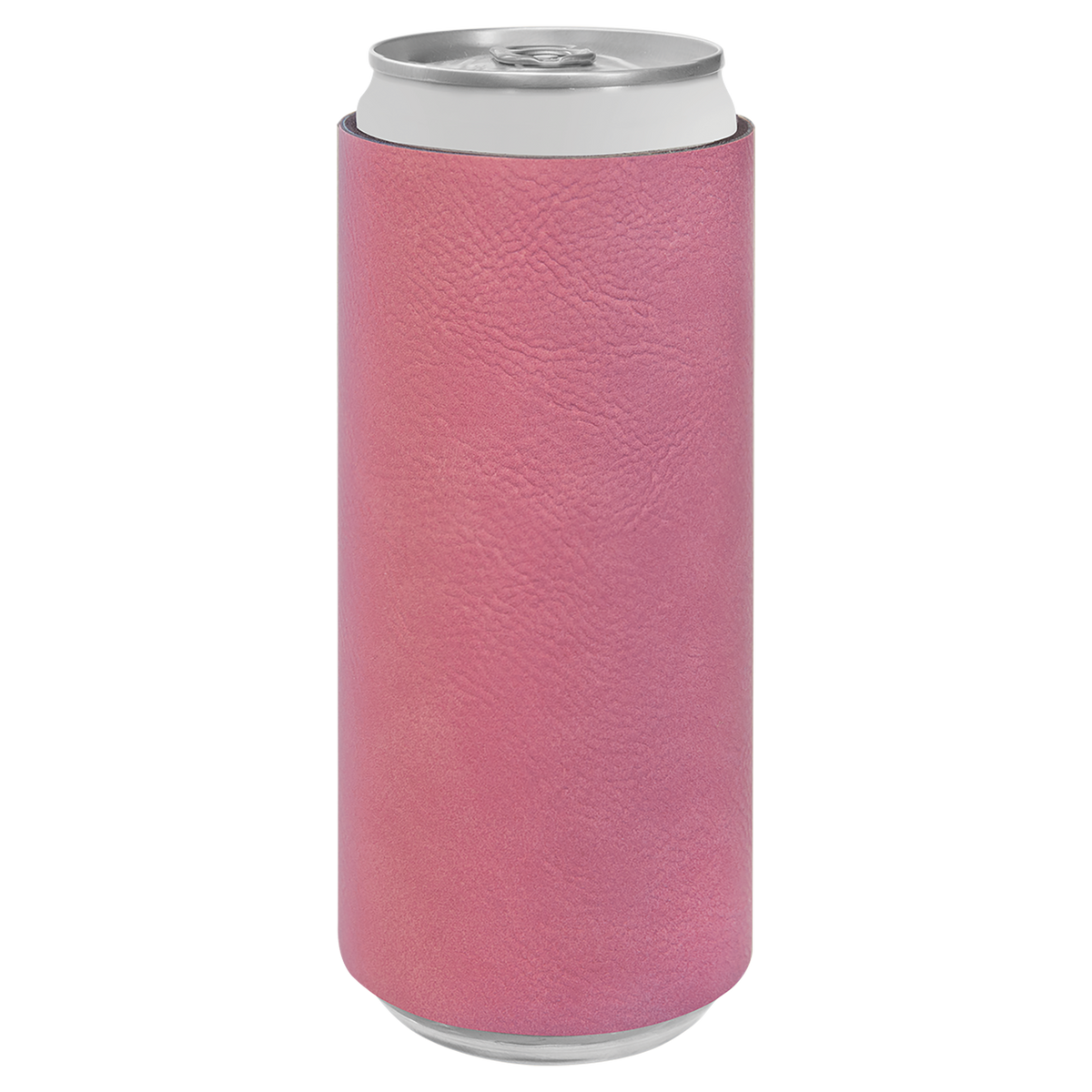 Pink with Black Engraving Slim Beverage Holder - Laser Engraved Drinkware
