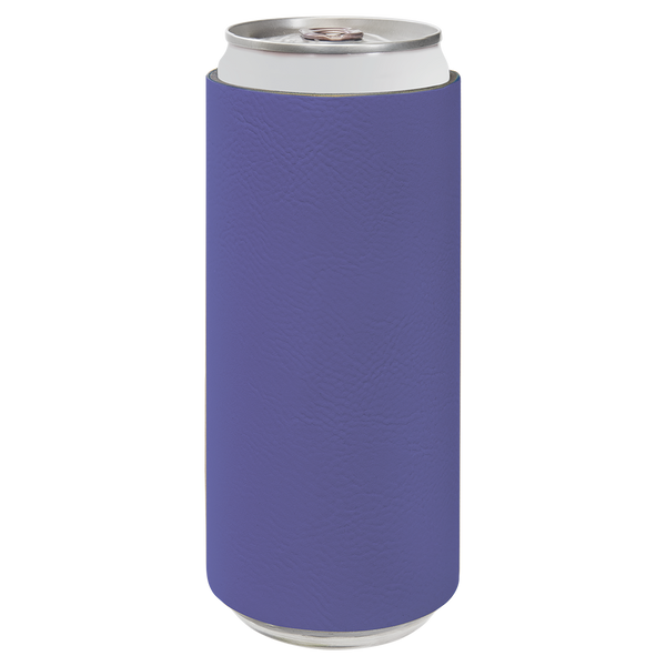 Purple with Black Engraving Slim Beverage Holder - Laser Engraved Drinkware