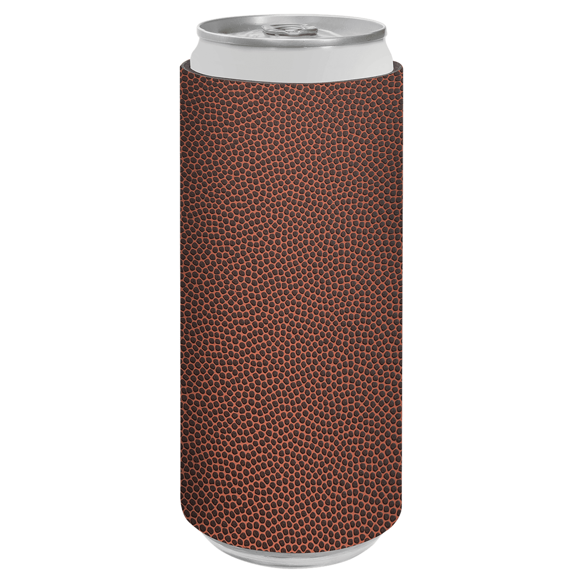 Football with Black Engraving Slim Beverage Holder - Laser Engraved Drinkware