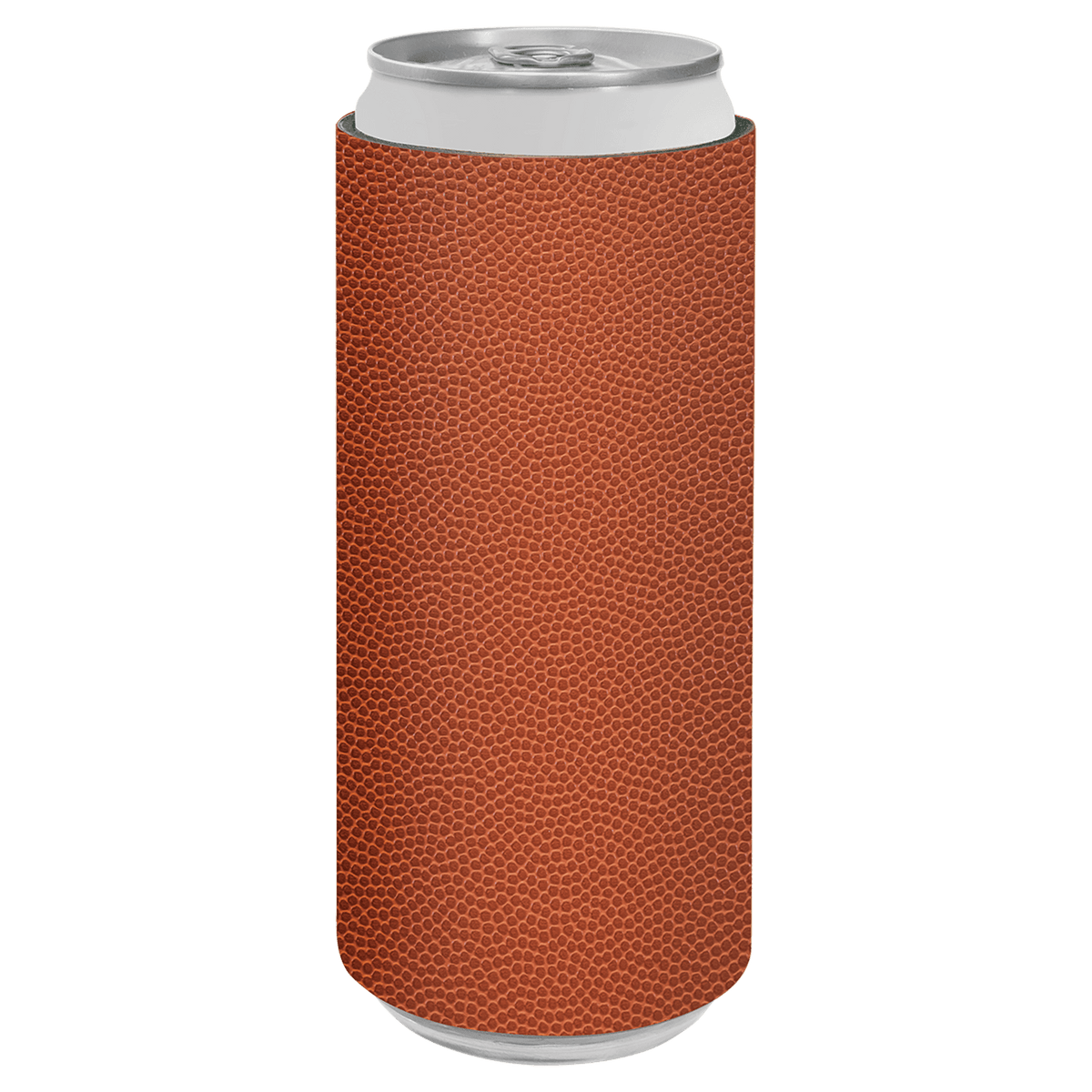 Basketball with Black Engraving Slim Beverage Holder - Laser Engraved Drinkware