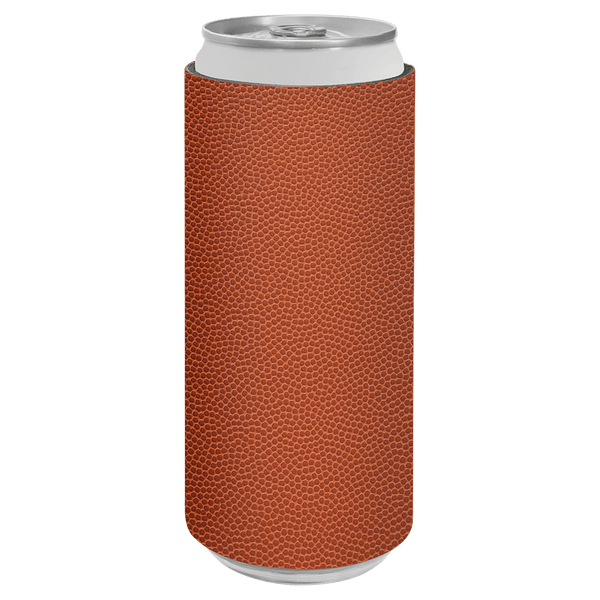 Basketball with Black Engraving Slim Beverage Holder - Laser Engraved Drinkware