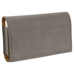 Leatherette Pill Box - 7-Day Organizer with Compartments - Laser Engraved Leatherette