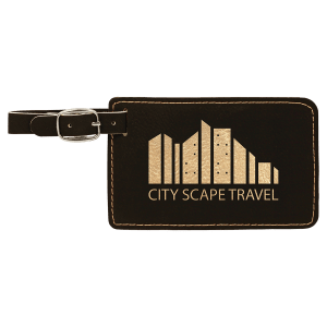 Luggage Tag - Laser Engraved Leatherette