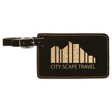Luggage Tag - Laser Engraved Leatherette