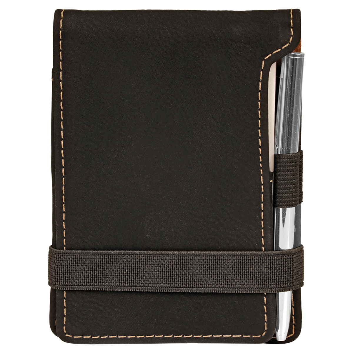 Mini Notepad with Pen - Laser Engraved Leatherette