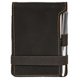 Mini Notepad with Pen - Laser Engraved Leatherette