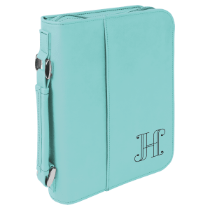 Book/Bible Cover with Handle and Zipper - Laser Engraved Gift