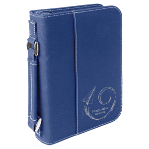 Book/Bible Cover with Handle and Zipper - Laser Engraved Gift
