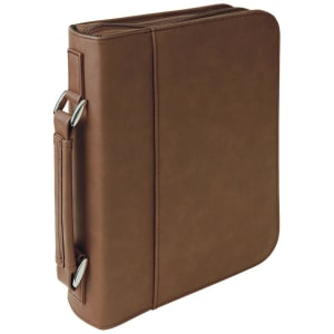 Book/Bible Cover with Handle and Zipper - Laser Engraved Gift