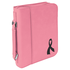 Book/Bible Cover with Handle and Zipper - Laser Engraved Gift