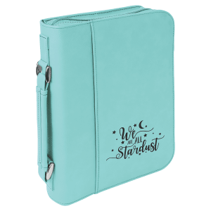 Book/Bible Cover with Handle and Zipper - Laser Engraved Gift