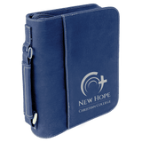 Book/Bible Cover with Handle and Zipper - Laser Engraved Gift