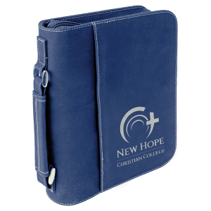 Book/Bible Cover with Handle and Zipper - Laser Engraved Gift