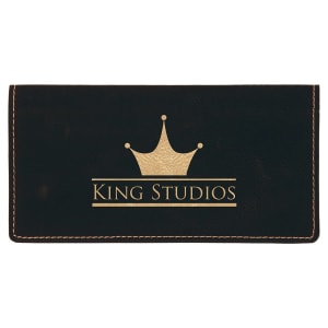 Checkbook Cover - Laser Engraved Leatherette