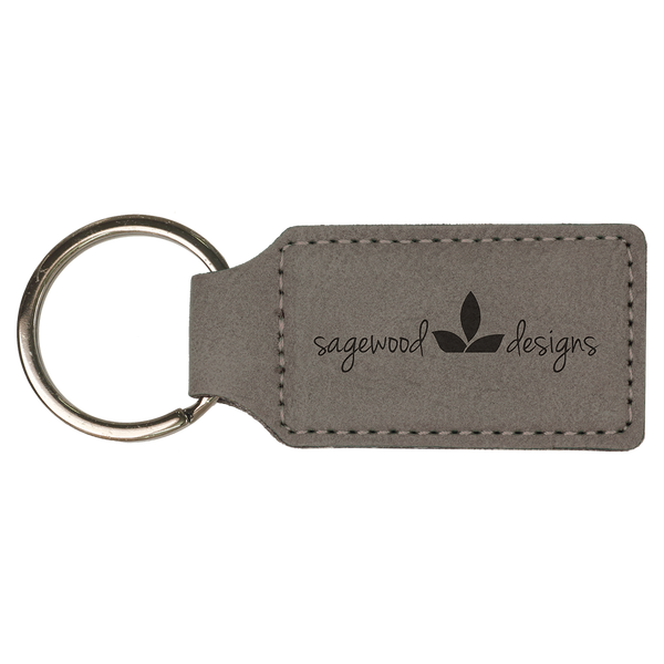 Rectangle Keychain - Leatherette