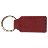 Rectangle Keychain - Laser Engraved Leatherette
