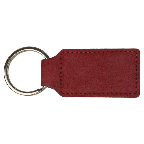 Rectangle Keychain - Laser Engraved Leatherette