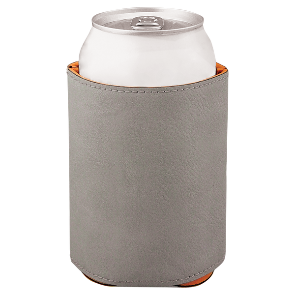 Gray with Black Engraving Beverage Holder - Laser Engraved Corporate Gift