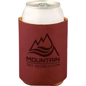 Rose with Black Engraving Beverage Holder - Laser Engraved Corporate Gift