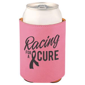 Pink with Black Engraving Beverage Holder - Laser Engraved Corporate Gift