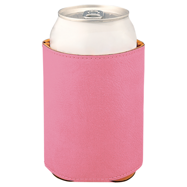 Pink with Black Engraving Beverage Holder - Laser Engraved Corporate Gift