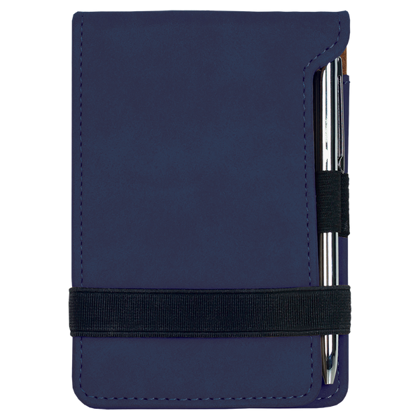 Mini Notepad with Pen - Laser Engraved Leatherette