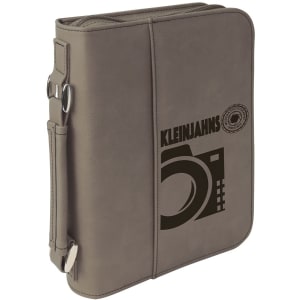 Book/Bible Cover with Handle and Zipper - Laser Engraved Gift