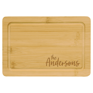 Cutting Board with Drip - Laser Engraved Kitchen