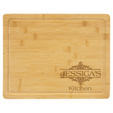 Cutting Board with Drip - Laser Engraved Kitchen