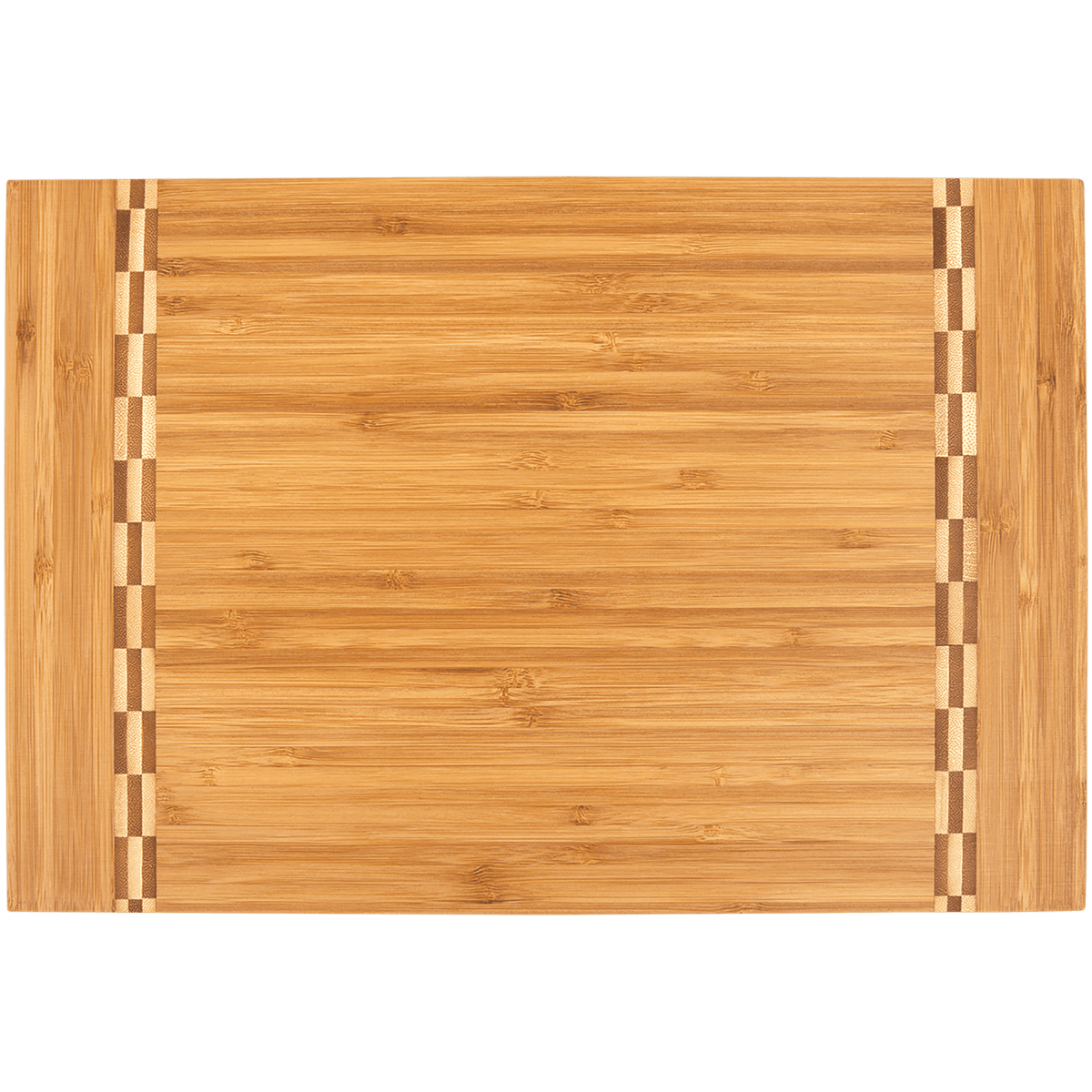 Cutting Board with Butcher Block Inlay - Laser Engraved Kitchen