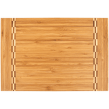 Cutting Board with Butcher Block Inlay - Laser Engraved Kitchen
