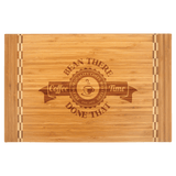 Cutting Board with Butcher Block Inlay - Laser Engraved Kitchen