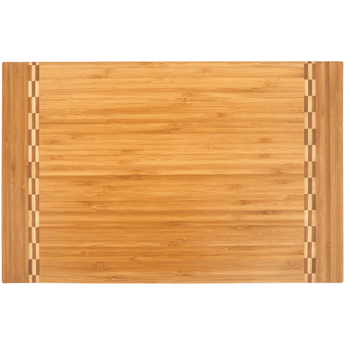 Cutting Board with Butcher Block Inlay - Laser Engraved Kitchen