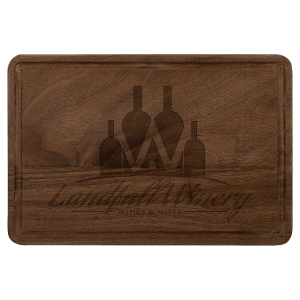 Walnut Cutting Board with Drip - Laser Engraved Kitchen