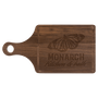 Walnut Cutting Board Paddle Shape with Drip - Laser Engraved Kitchen