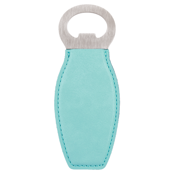 Teal with Black Engraving Magnetic Bottle Opener - Laser Engraved Drinkware