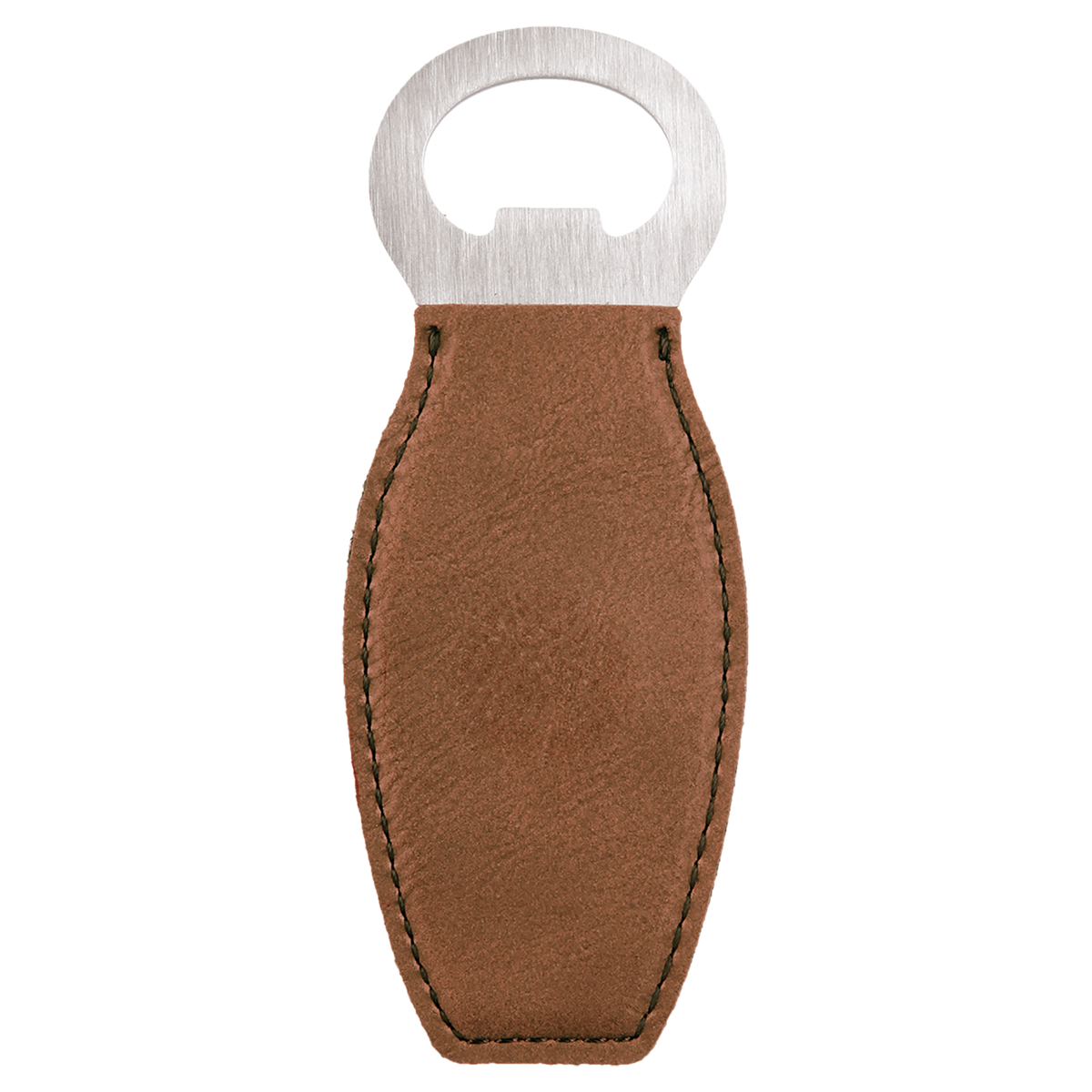 Dark Brown with Black Engraving Magnetic Bottle Opener - Laser Engraved Drinkware