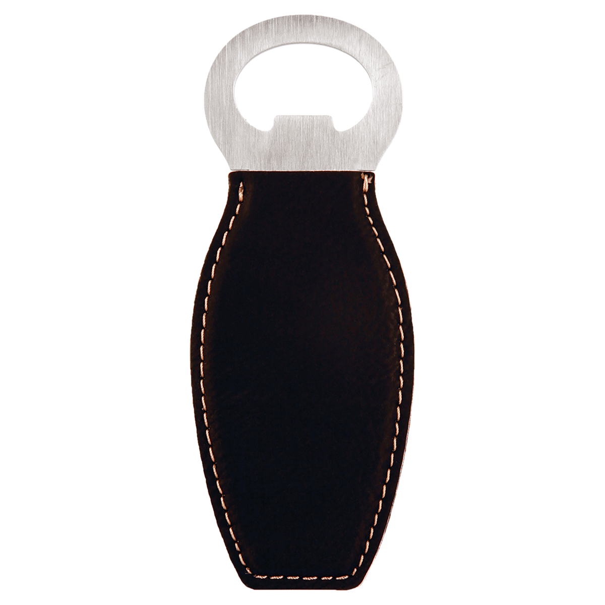 Black with Gold Engraving Magnetic Bottle Opener - Laser Engraved Drinkware