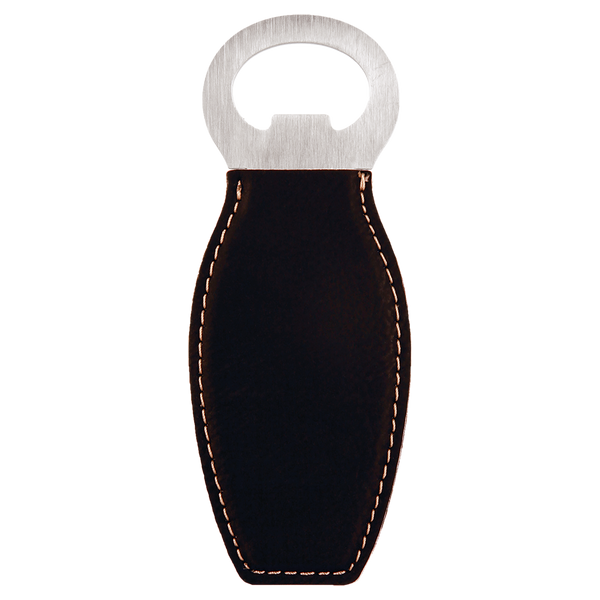 Black with Gold Engraving Magnetic Bottle Opener - Laser Engraved Drinkware
