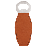 Rawhide with Black Engraving Magnetic Bottle Opener - Laser Engraved Drinkware
