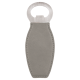 Gray with Black Engraving Magnetic Bottle Opener - Laser Engraved Drinkware