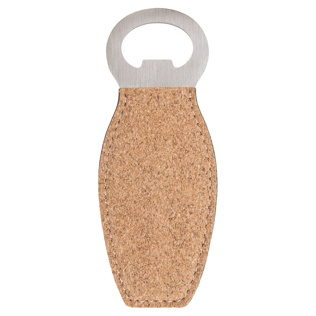 Cork with Black Engraving Magnetic Bottle Opener - Laser Engraved Drinkware